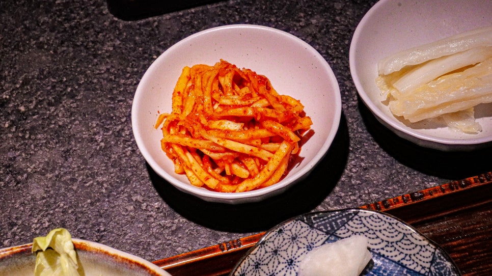 만목 반찬 김치 무