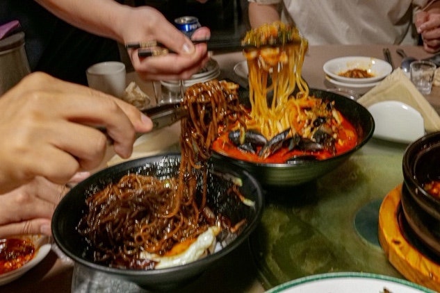 핑하오 짬뽕 면 들기